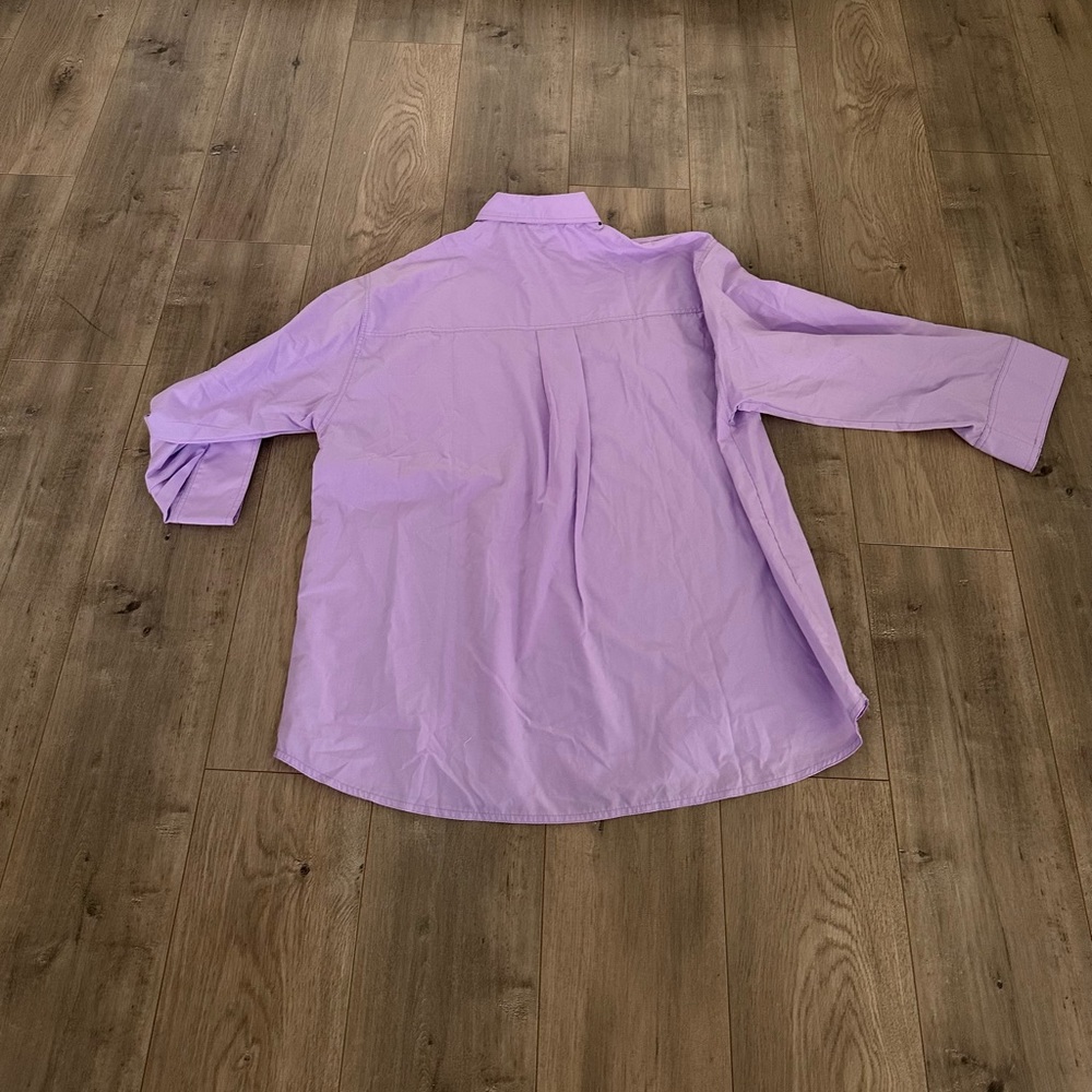 New Asos oversized purple button up shirt - Picture 6 of 6